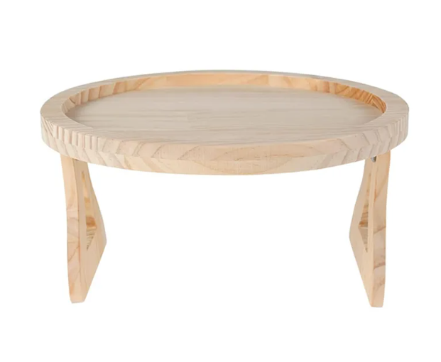 Foldable Wooden Sofa Armrest Tray Table