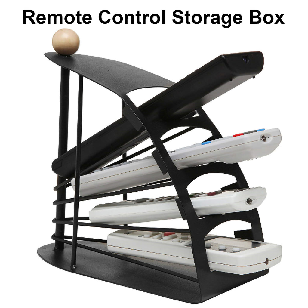 TV Remote Controller Stand Holder - 4-Grid Organizer