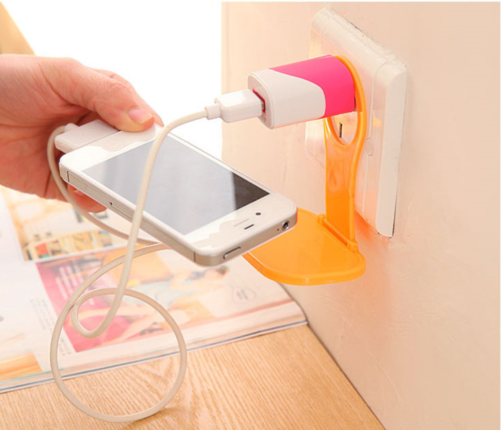 Phone Charger Stand and Protection Rack for Mobile Devices