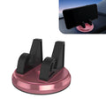 Civwesi Pack-1 Car Center Console Dashboard Mobile Phone Holder 1.69" x 2.83" Non-Slip Stable Support Navigation Bracket 360 Degree Rotation Portable Holder Universal for Cars Home (Pink)