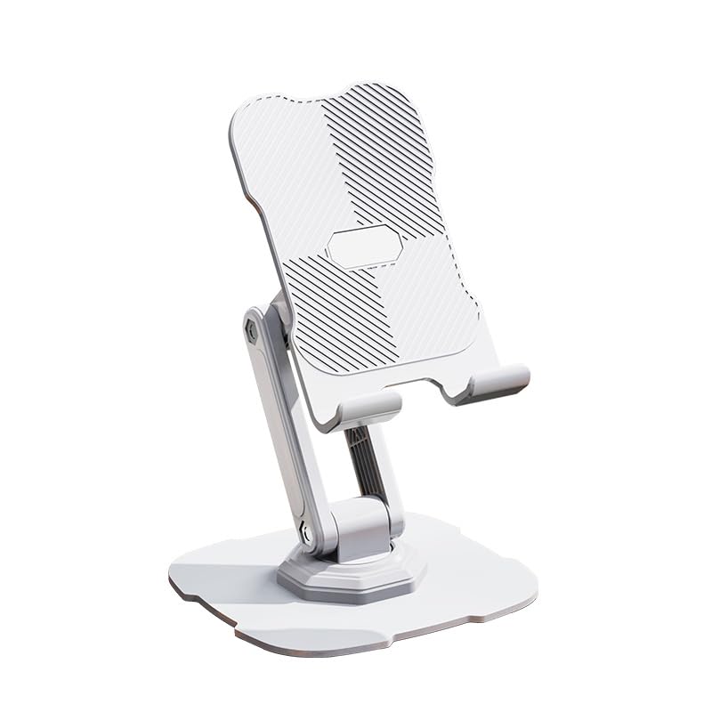 QLKLIKEBF Mobile Phone Stand Angle Height Adjustable Phone Holder with Silicon pad Fully Foldable Phone Holder Compatible with All Mobile Phones