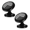 Yonput Pack-2 Car Phone Holder 360° Rotation Adjustable American Flag Cell Phone Mount Aluminum Alloy Portable Super Suction Mobile Phone Holder for Dashboard All Smartphones (Black)