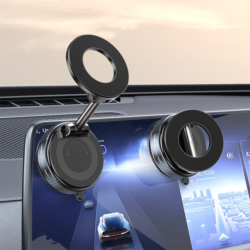 Vacuum Magnetic Car Phone Holder