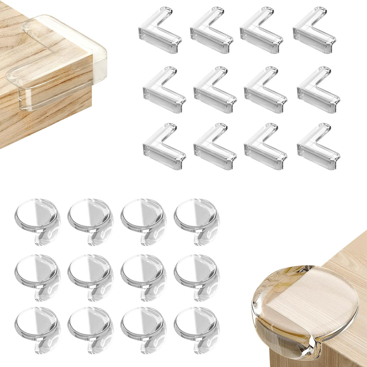 Corner Protector Baby 24 Osareny Corner Protectors for Furniture Baby Proof Corners and Edges Proofing Corner Guards Covers Baby Safety Table Edge Protectors for Baby Child Clear Edge Corner Bumpers