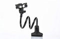 Universal Flexible Long Arm Lazy Cell Phone Gooseneck Stand Car Holder Bed Desk Table Clip Bracket for iPhone for Samsung Smartphones (Black)
