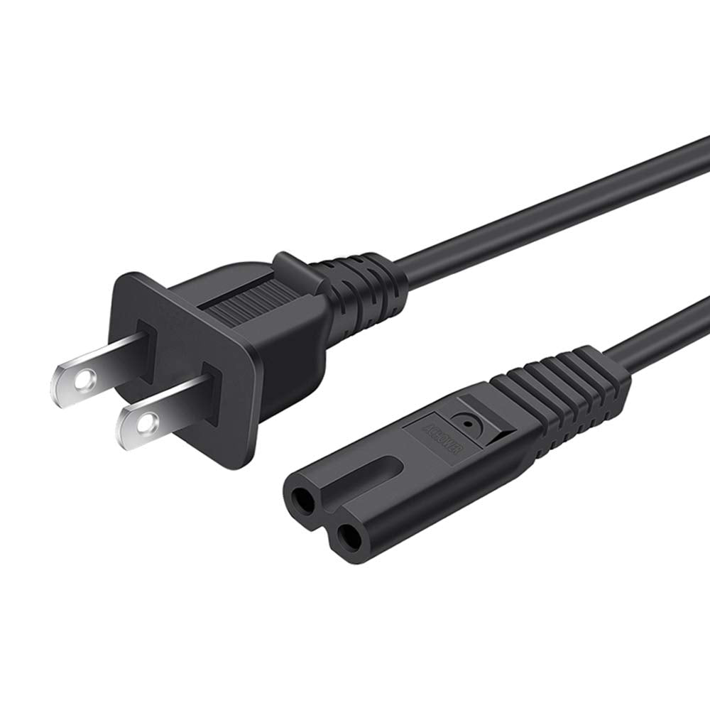 Mini Fridge Power Cord - 6FT Power Cord for Cooluli AstroAI Chefman Frigidaire Koolatro Living Enrichment Mini Fridge AC 120V Replacement Power Cord Cable Supply 2 Prong [UL Listed]