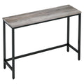 Timberer 39.4” Console Table Hallway Entrance Table Sofa Table Behind Couch for Living Room Entryway Easy Assembly Accent Table Grey