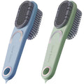 2 Pack Laundry Stain Brush Double-Sided Soft Bristle Cleaning Brush Long Handle Laundry Brush for Stain Removal Clothes Scrub Brush Silicone Soft Brush Household Cleaning Tool