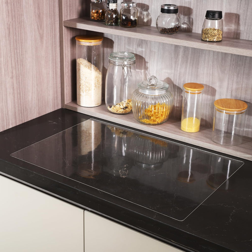 Clear Silicone Mat for Kitchen Counter Waterproof Non Slip Countertop Protector Mat Large Heat Resistant Silicone Place Mat Silicone Table Mat 23.42" *15.67"*1MM Clear