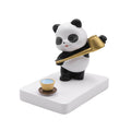 Cute Cell Phone Stand for Desk Portable Mobile Phone Stand Holder Animals Office Phone Stand Panda Smartphone Holder for Desk Home Ornament (Tea Panda)