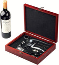 Wine Opener SetWine Bottle Opener Including Foil Cutter Bottle Stopper Pourer and Extra SpiralWine Corkscrew SetGift box Opener Kit.