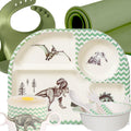 Bamboo Plates For Kids Toddler Bowls And Plates Baby Bowls And Spoons Bamboo Bowls Kids Kids Dish Set Toddler Plates And Utensils Set Non Plastic Kids Plates Dinosaur.